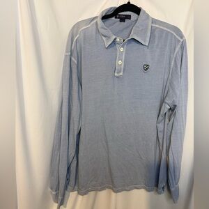 Men's Blue Long Sleeve Shirt
